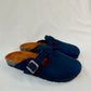 Navy Blue - Suede Clog