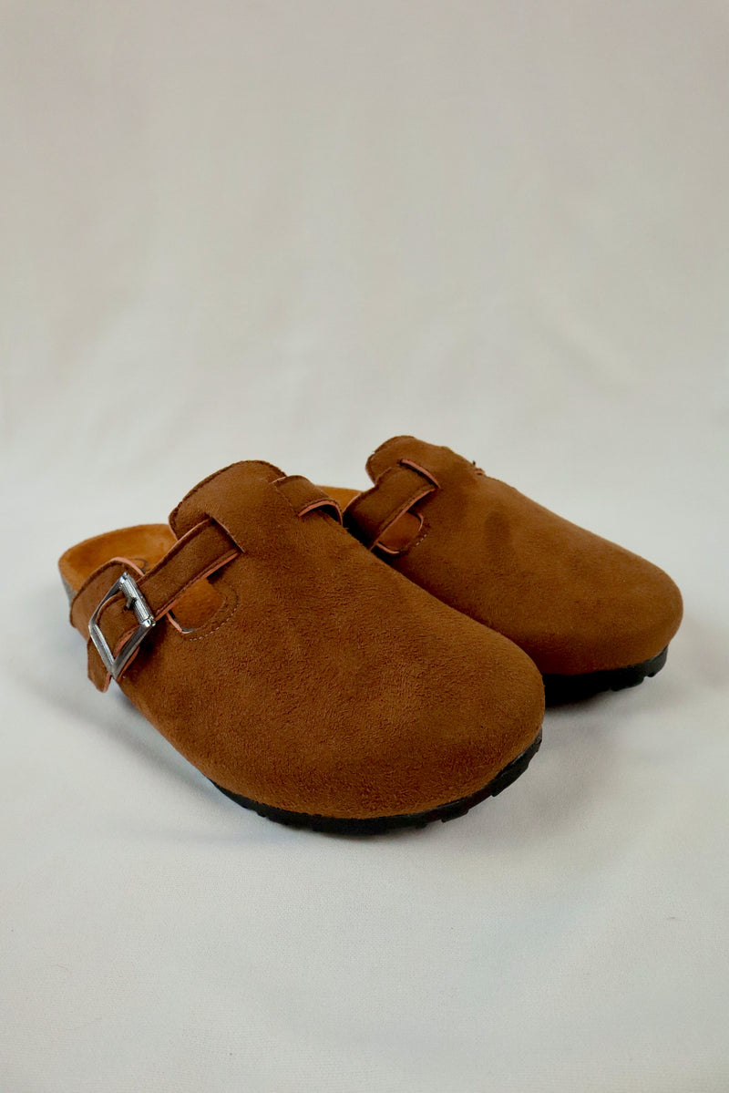 Brown - Suede Clog