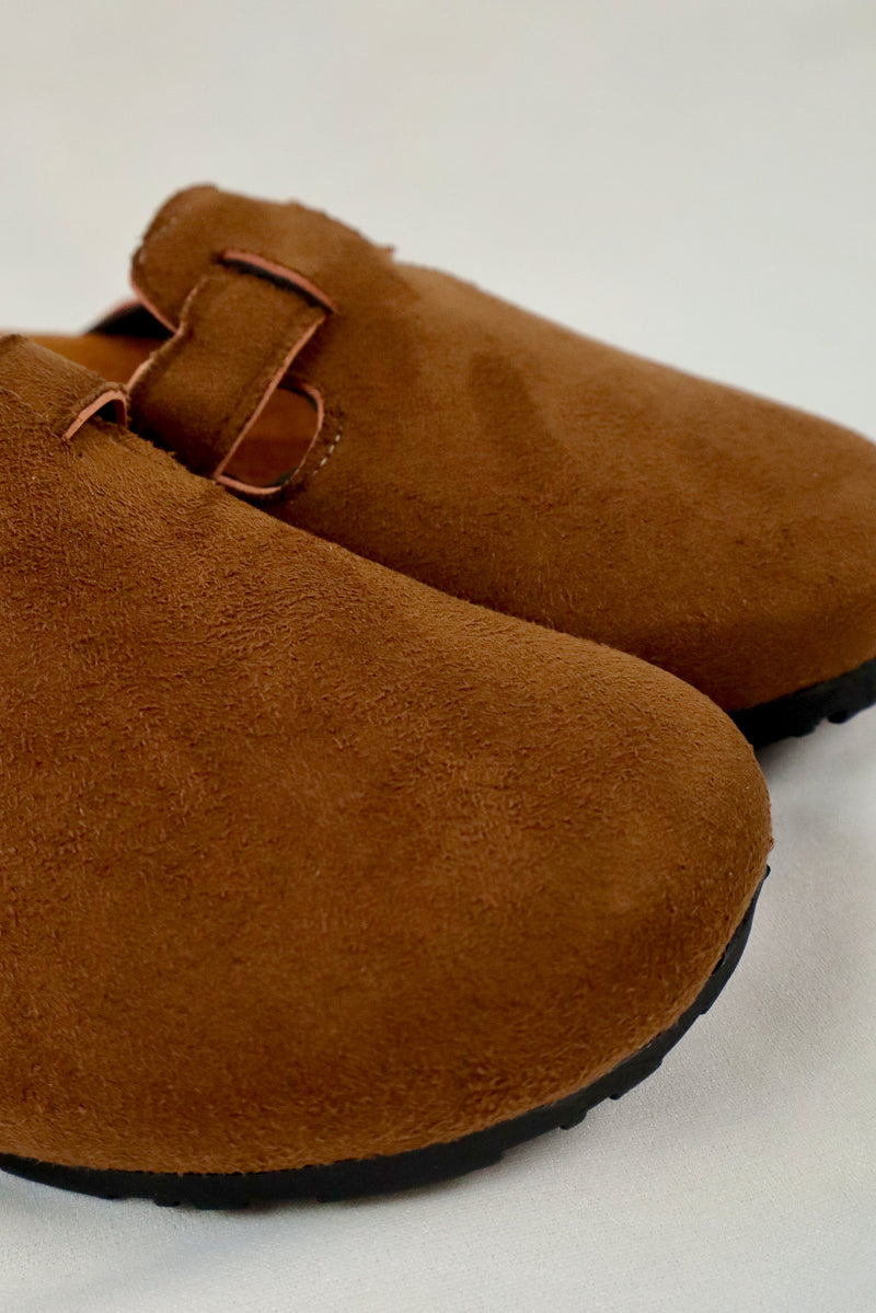 Brown - Suede Clog