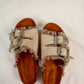 Nola Denim Sandal - Beige