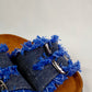 Nola Denim Sandal - Dark Blue
