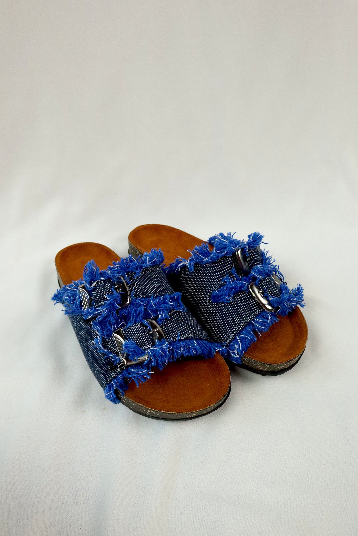 Nola Denim Sandal - Dark Blue