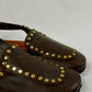 Solène Strap Clog – Brown Leather