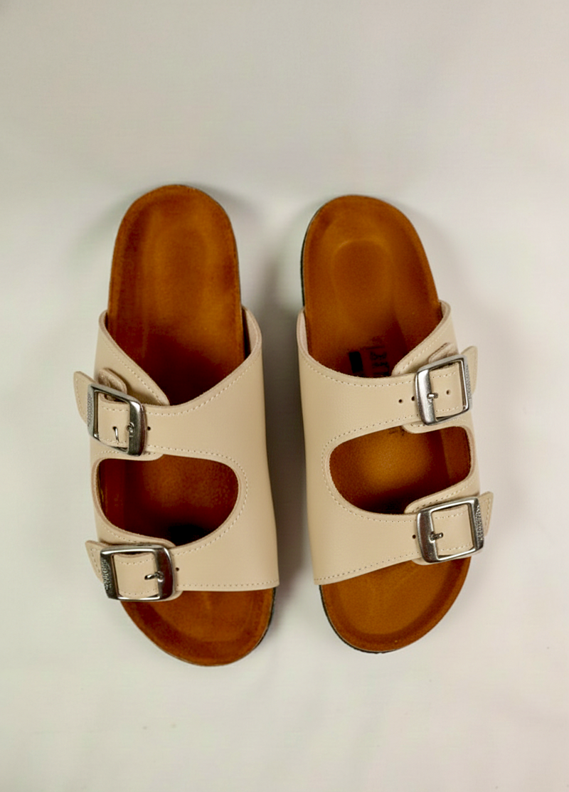 Atlas Sandel - Beige Leather