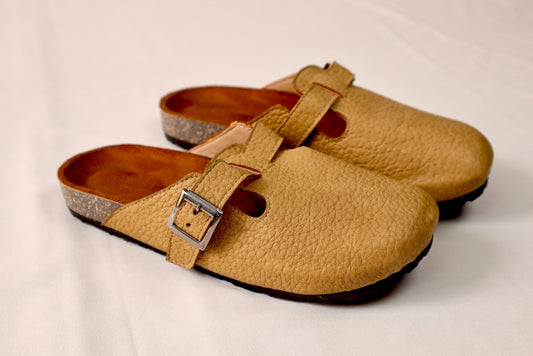 Sharp caffee - Leather clog