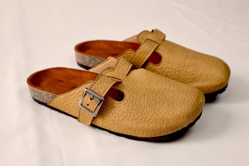 Sharp caffee - Leather clog