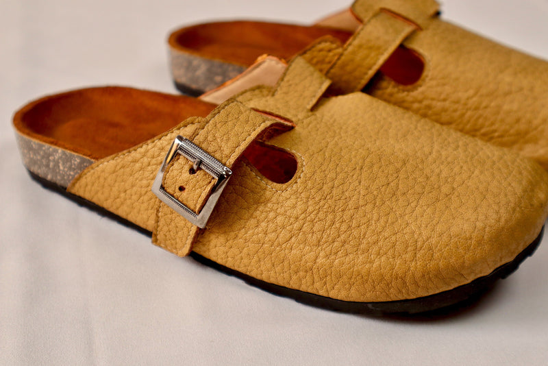 Sharp caffee - Leather clog