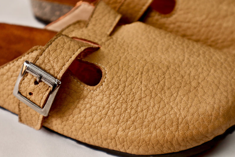 Sharp caffee - Leather clog