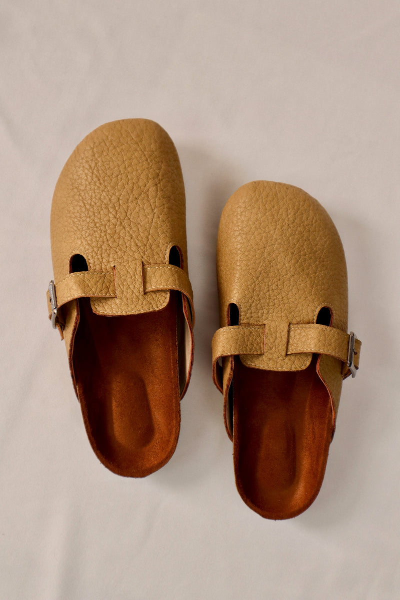 Sharp caffee - Leather clog