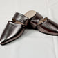 Smokey mule - Elegant gleam ribbon touch