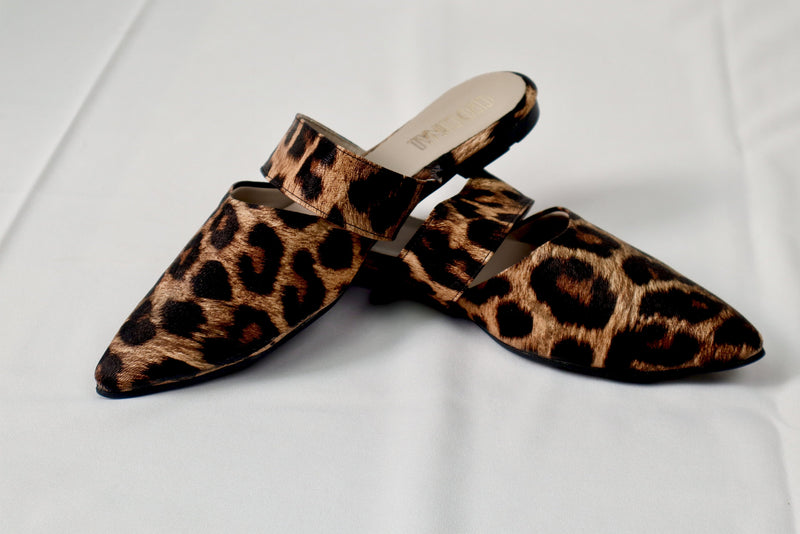 Tiger mule - Elegant gleam ribbon touch