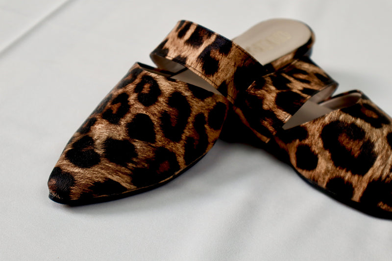 Tiger mule - Elegant gleam ribbon touch